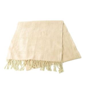 Fendi FF Pattern Muffler Shawl Zucca Pattern Pink